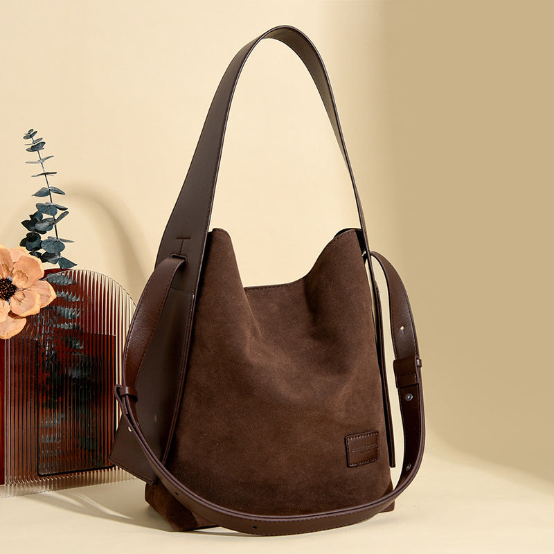 Suede Ear-Hanging Tote – Chic Crossbody for Women
