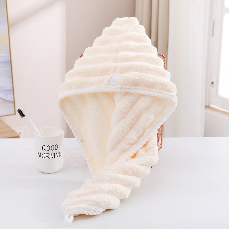 Super Absorbent Thick Hair Drying Cap – 2025 Shower Essential