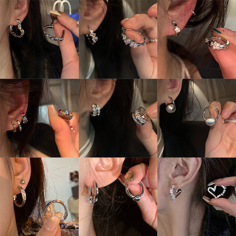 Geometric Ear Buckle Earrings – Retro Cool Elegance