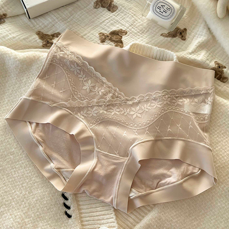 High Waist Mulberry Silk Underwear – No Curl, No Trace