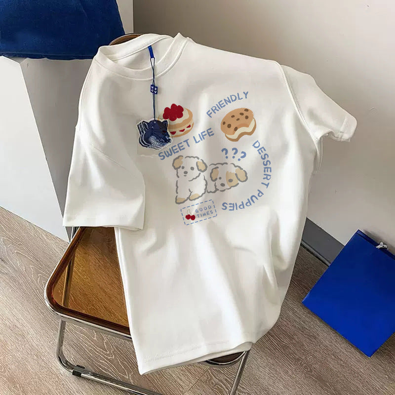 Women's Retro Cotton T-Shirt – Chic Summer Essential