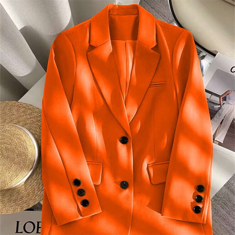Brown Korean Style Blazer for Women – Spring Autumn 2026