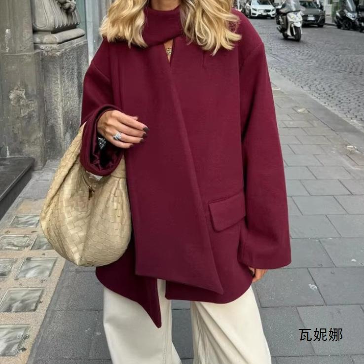 Retro Loose Wool Jacket Women