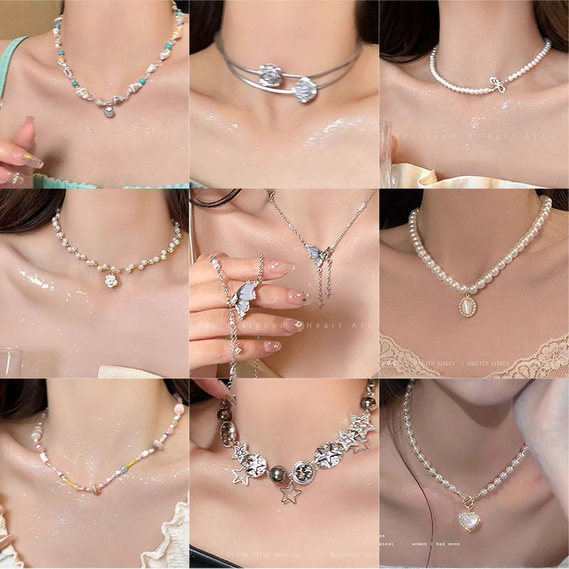 Butterfly Pearl Necklace – Elegant Ins Style Jewelry