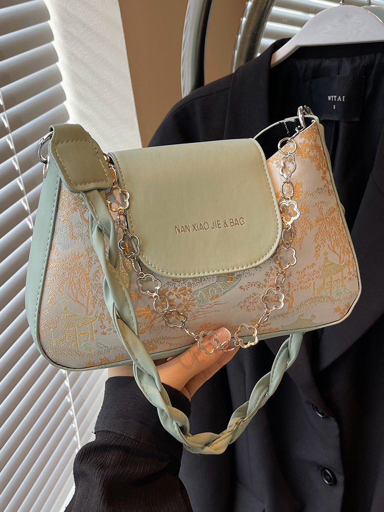Foreign Style All Match Baguette One Shoulder Crossbody Bags