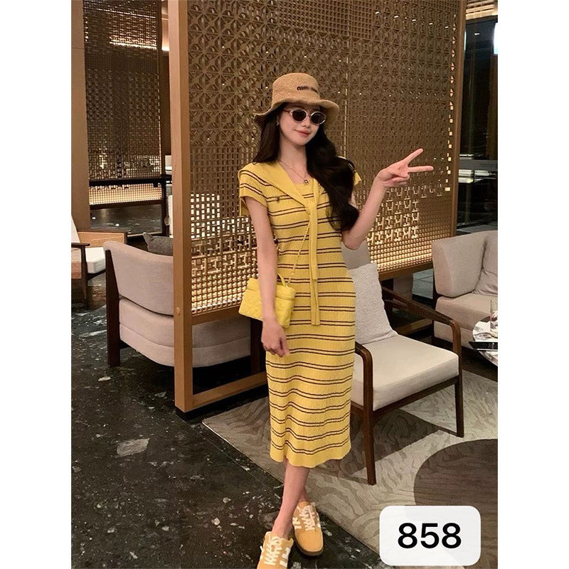 Elegant Knitted Sweater Dress