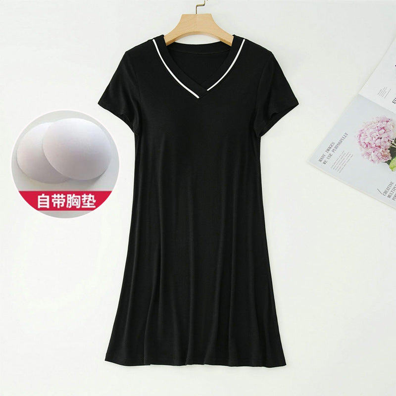 V-Neck Short Sleeve Pajama
