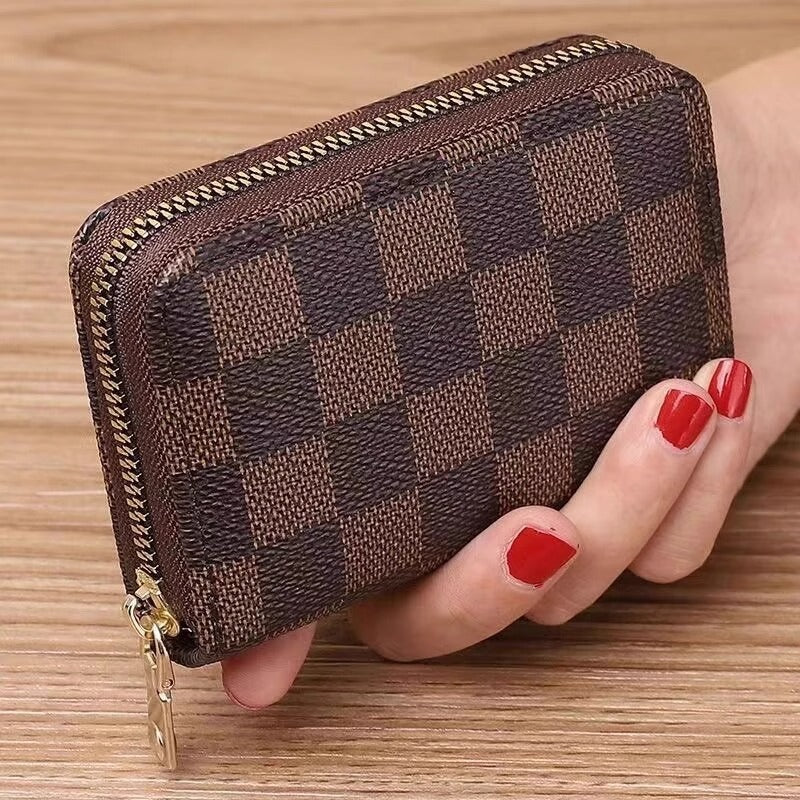 Plaid Multi-Card Holder – Coin & ID Purse