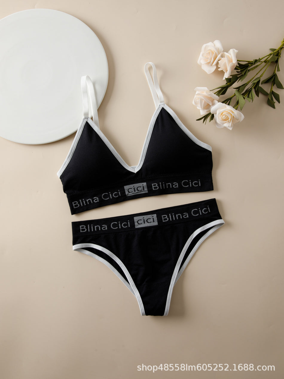 American French Sports Bra Suit