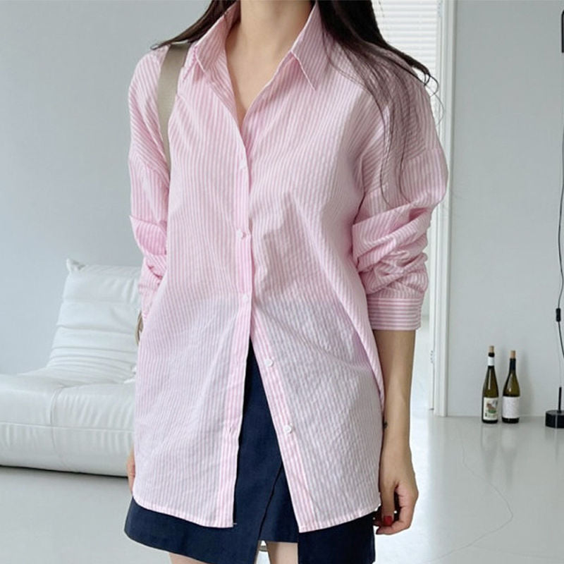 Striped Casual Loose Shirt