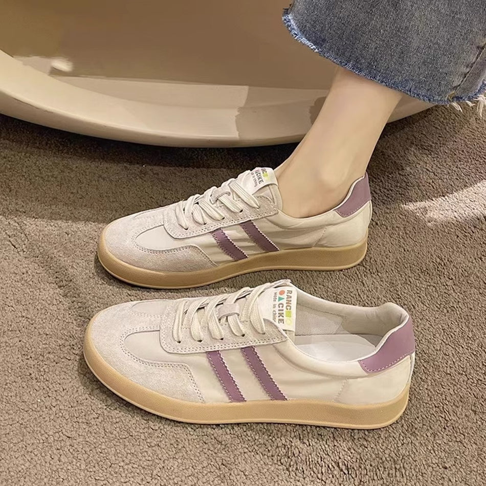 Desun Women’s White Casual Flat Sneakers 2025 Spring/Summer