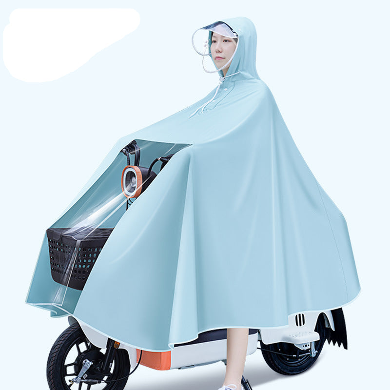 PVC Long Raincoat – Full-Body Waterproof Poncho