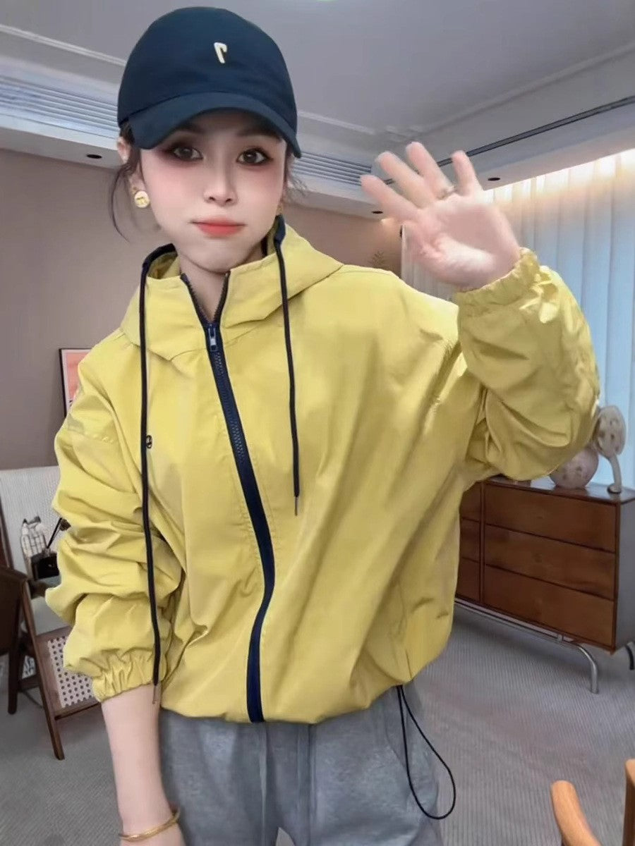 2025 Korean Hooded Jacket Women’s Loose Youthful Top