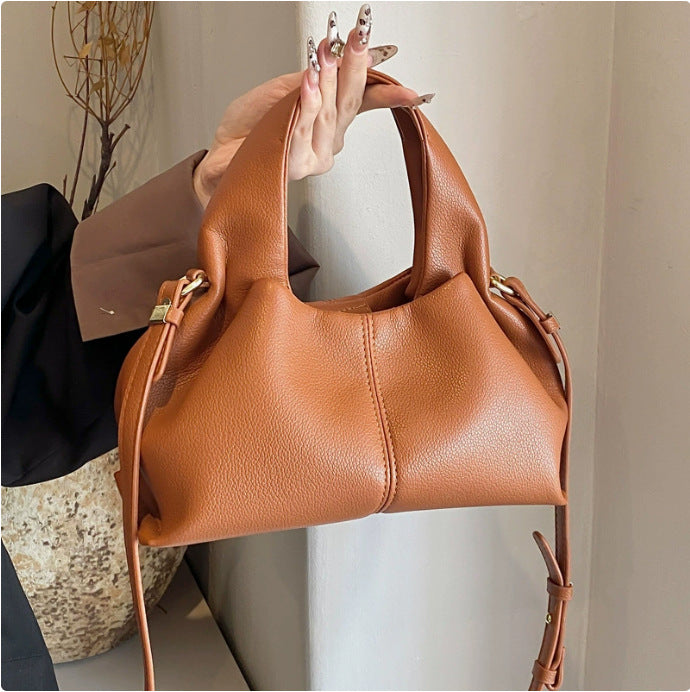 Cloud Dumpling Crossbody – Trendy Pleated Shoulder Bag
