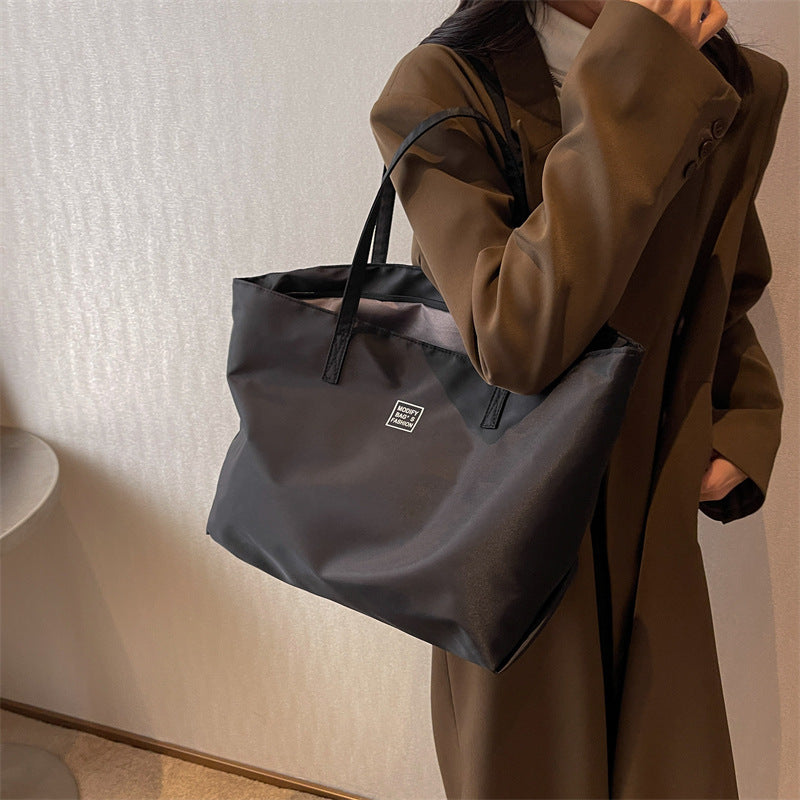 Large Capacity Nylon Shopping Tote Women