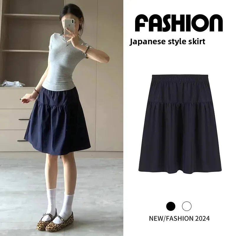 Cake Layer A-Line Skirt – Gentle Academic Short Skirt