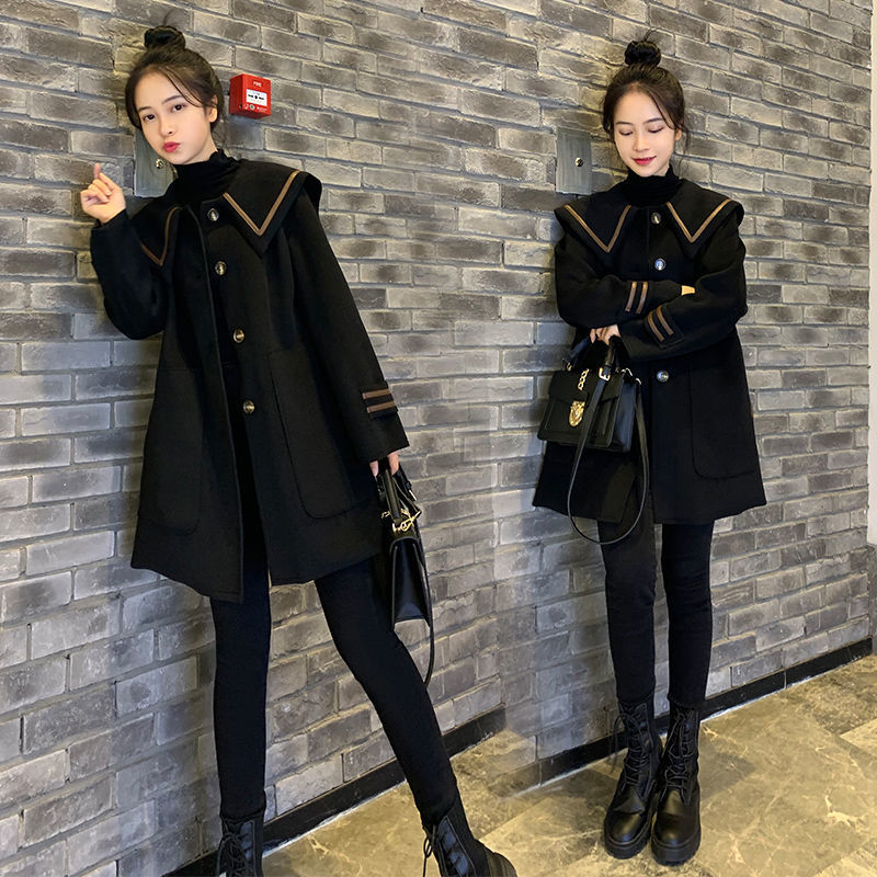 Hepburn Style Woolen Outwear