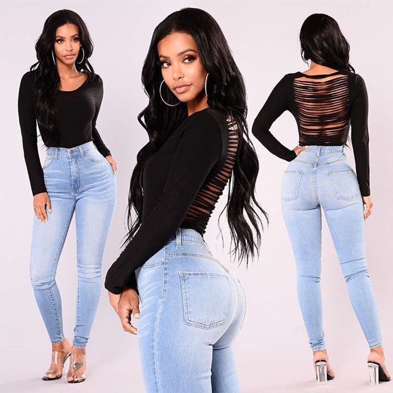 Autumn Slim Hip Pencil Jeans for Women