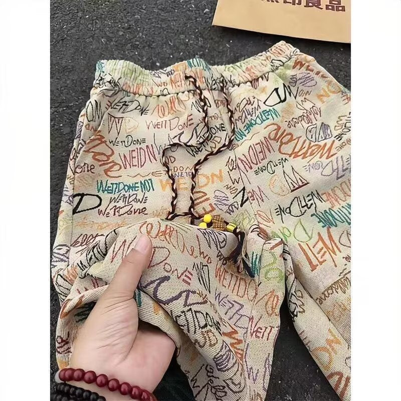 Men’s Graffiti Street Shorts – Hip-Hop Hawaiian Vibe