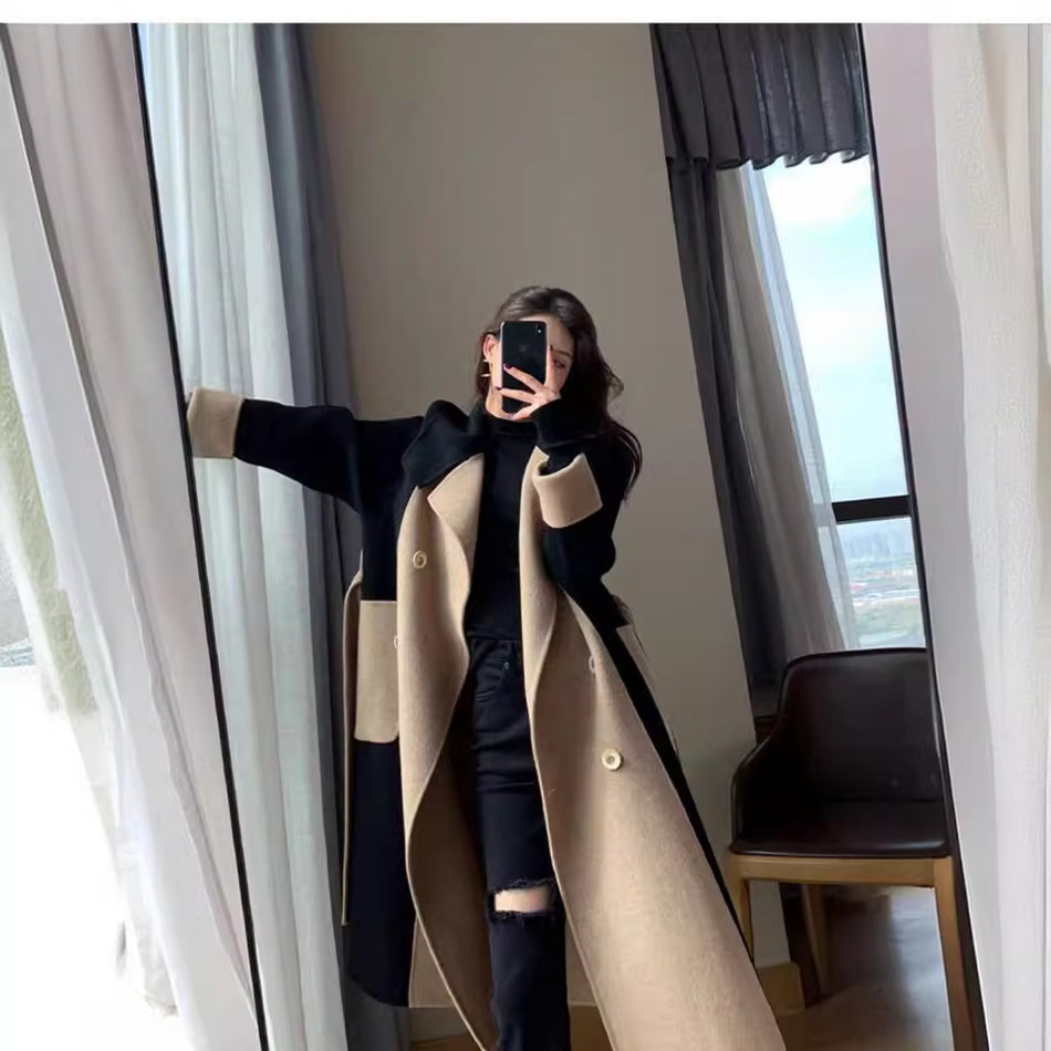 Women’s Wool Coat Double-Sided Slim Elegant Winter