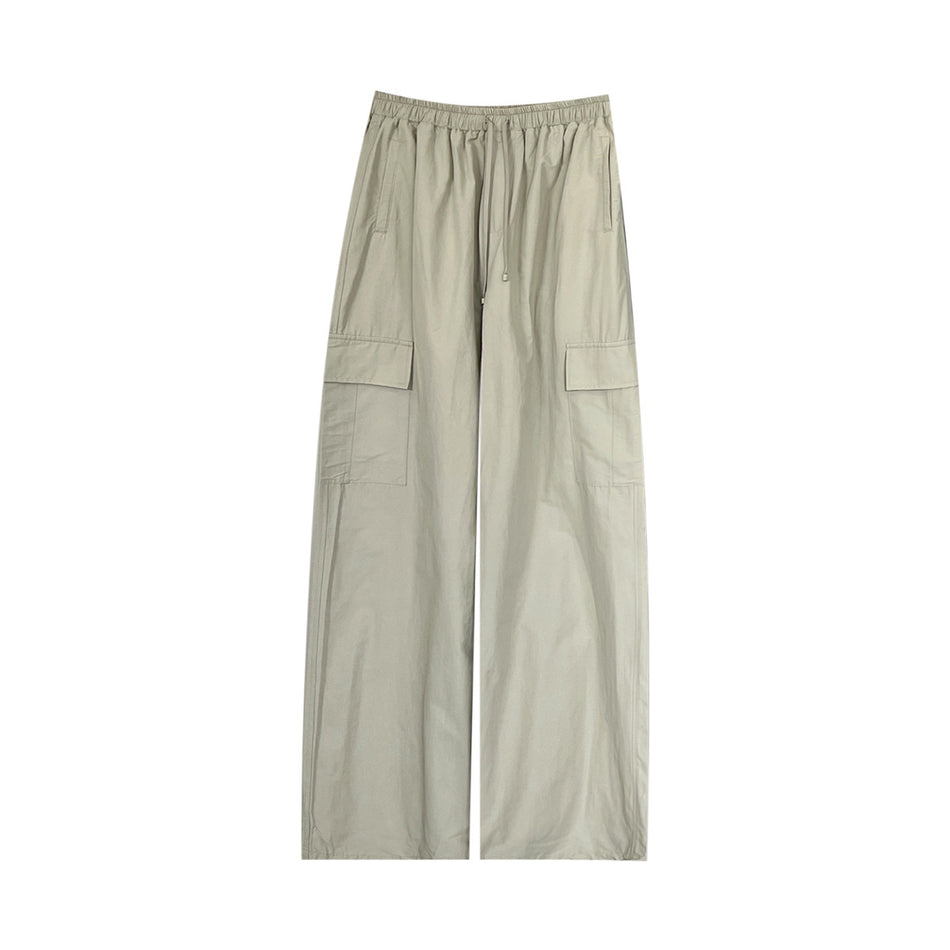 T-PLATFORM Wide-Leg Pants – Loosened Waist Casual Fit