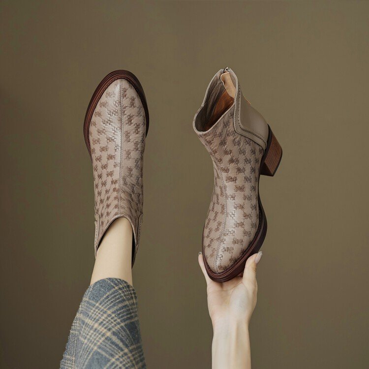 Women’s Short Leather Boots