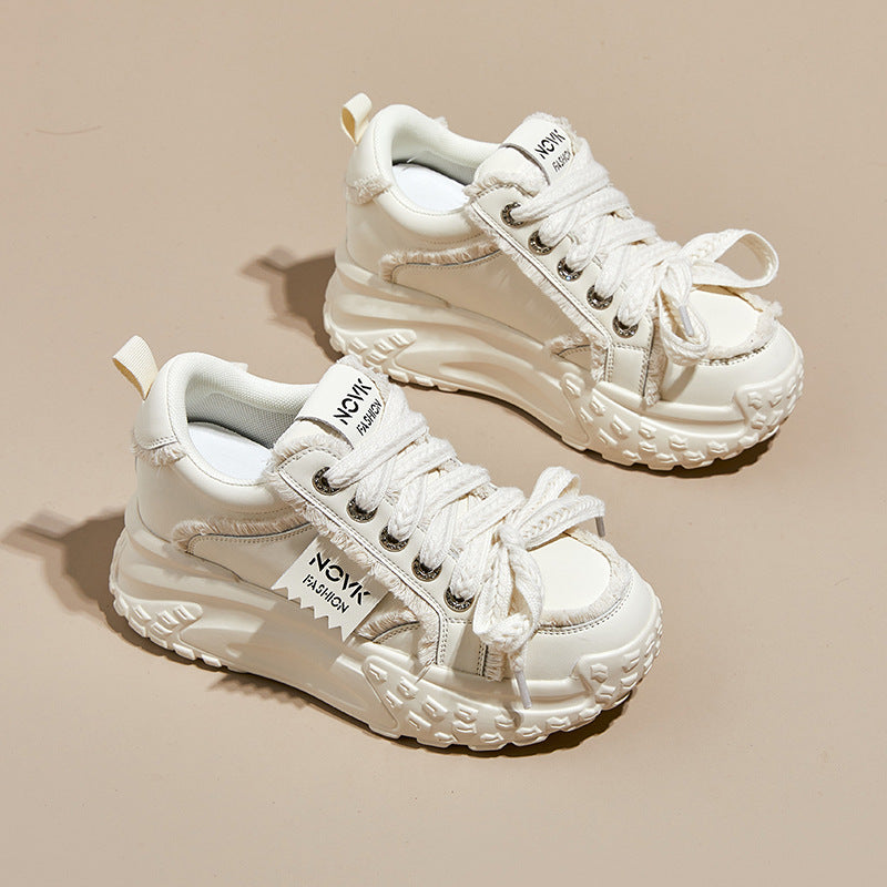 Color-Block Thick-Soled Casual Sneakers