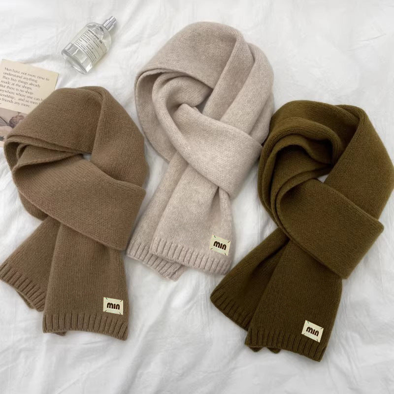 Women’s Wool Knitted Scarf Winter Warm Shawl