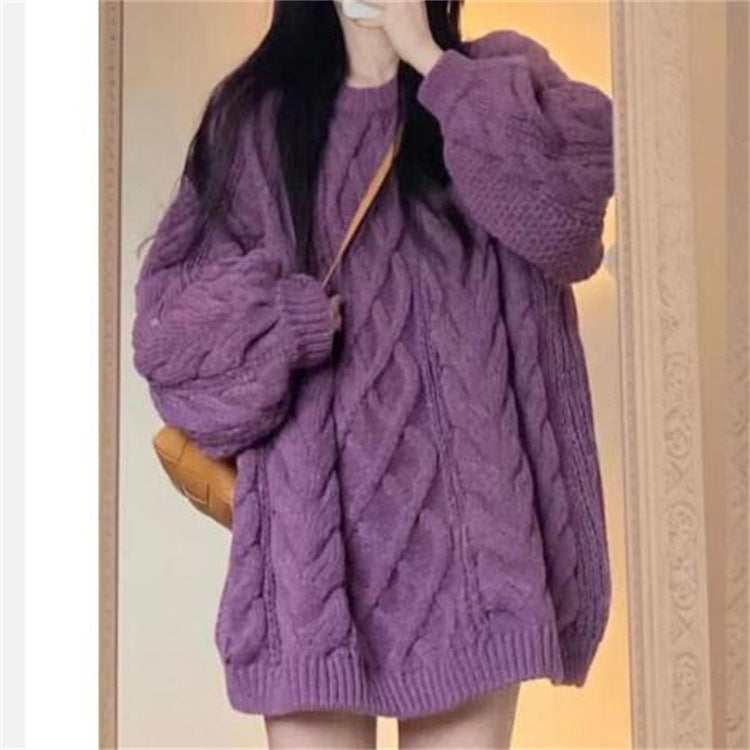 Women’s Twist Knit Pullover Sweater