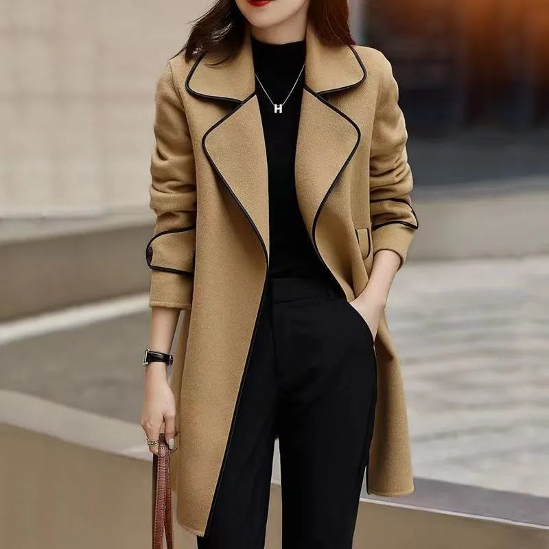 Cashmere Plush Mid-Length Coat