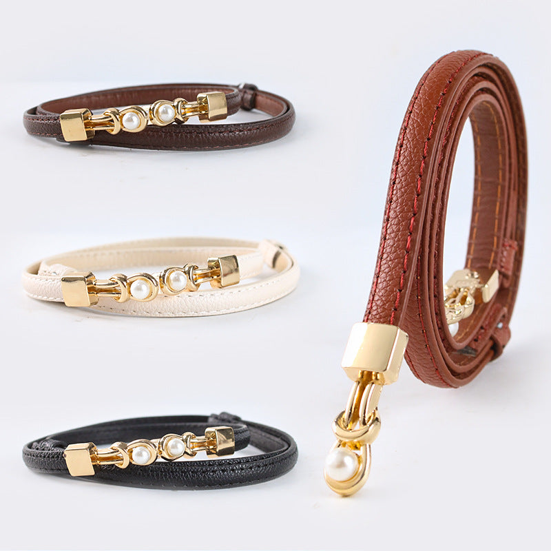 Women's Pearl Buckle Belt