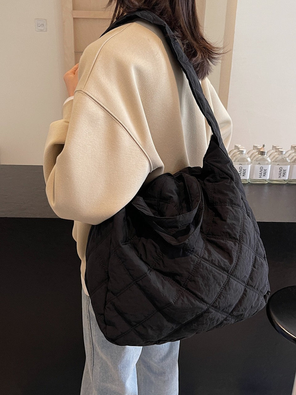 Cloud Pleated Quilted Large Tote Crossbody Bag Women Nepal X