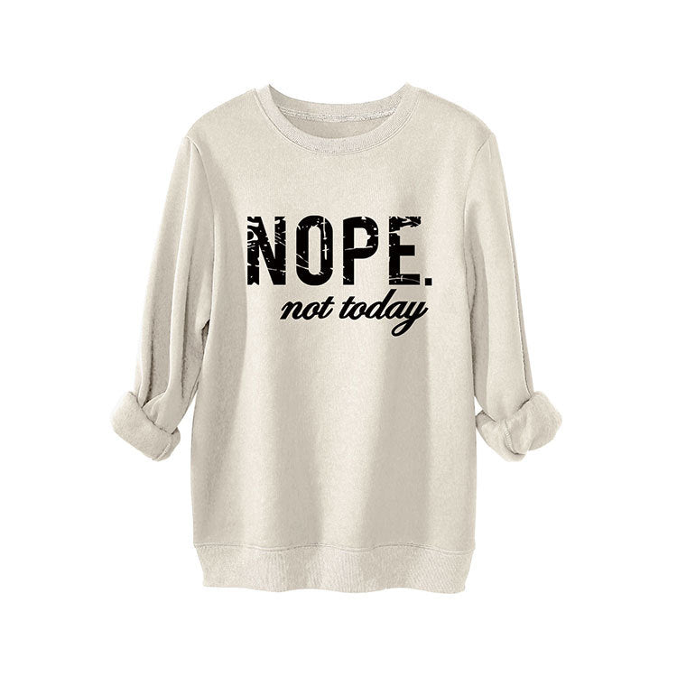 Thick Warm Fleece-Lined Sweatshirt