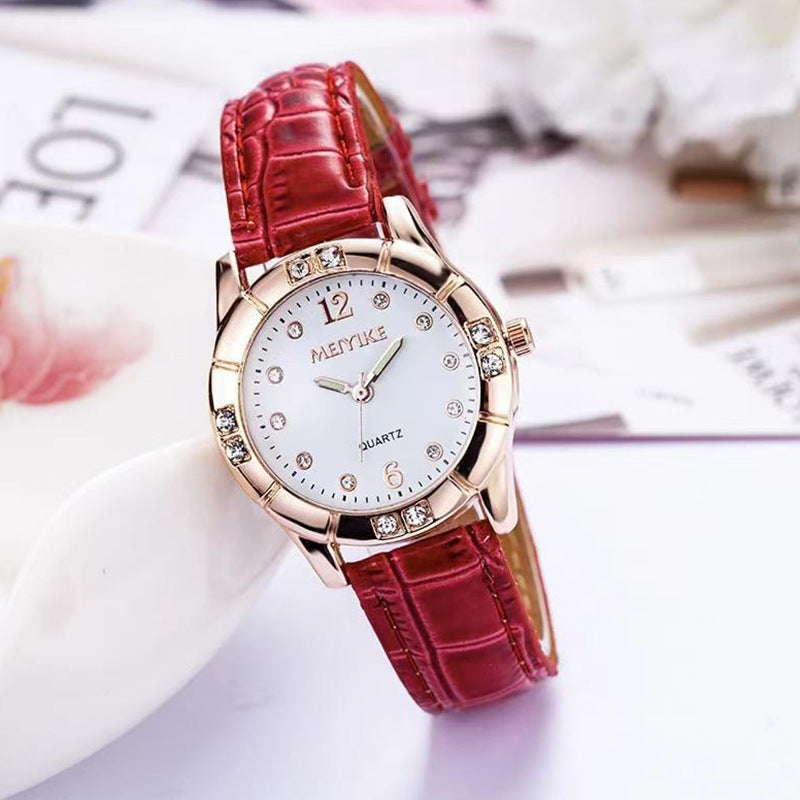 Women's Fashion Leather Quartz Student Watch ⌚💎
