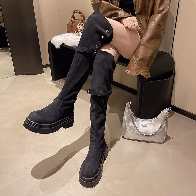 Wasteland Over-the-Knee Knight Boots – Autumn & Winter 2025