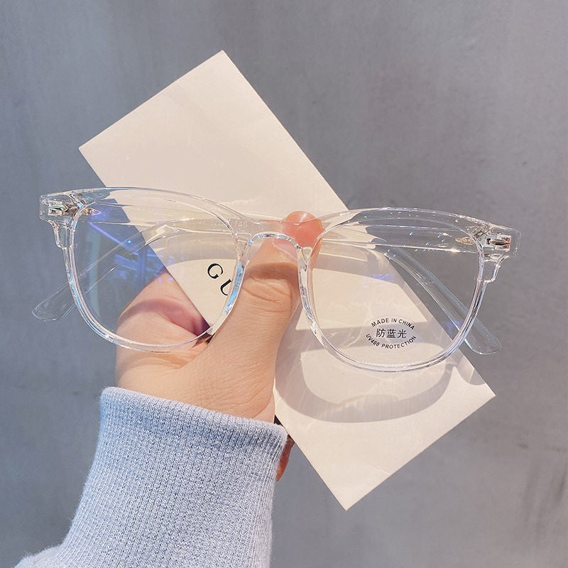 Anti-Blue Light Flat Glasses for Women – Trendy