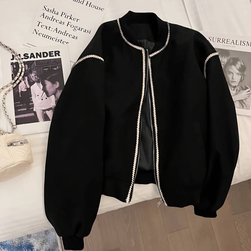 Chic Retro Short Baseball Jacket