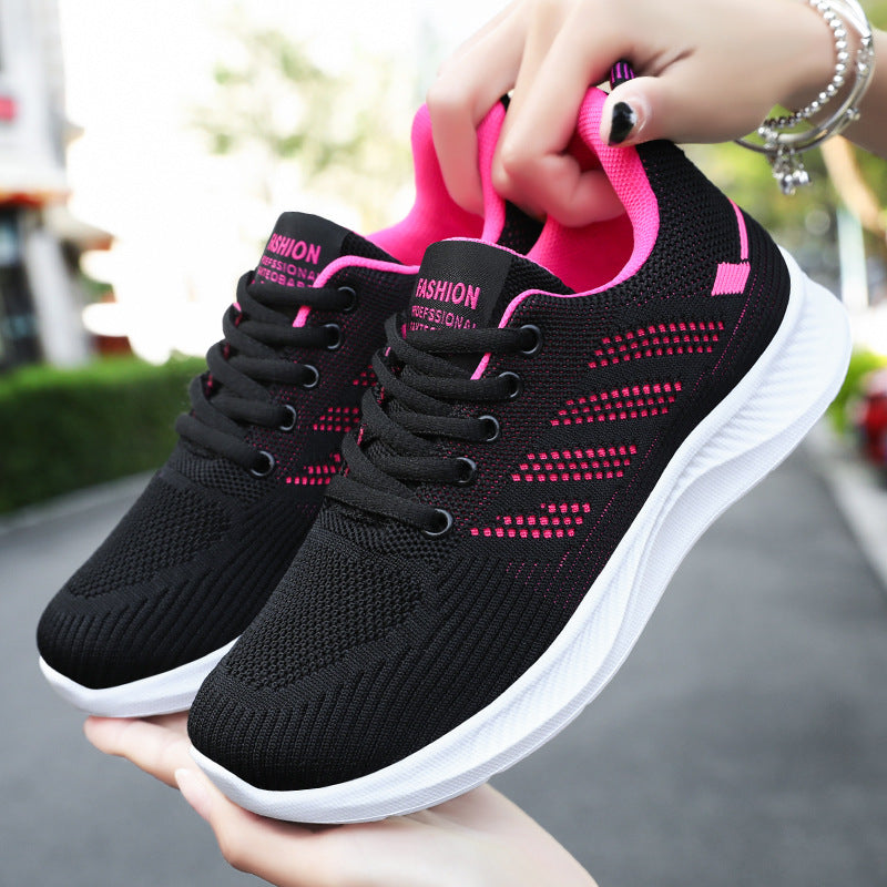 Women’s Summer Fly-Knit Breathable Soft Sole Sneakers