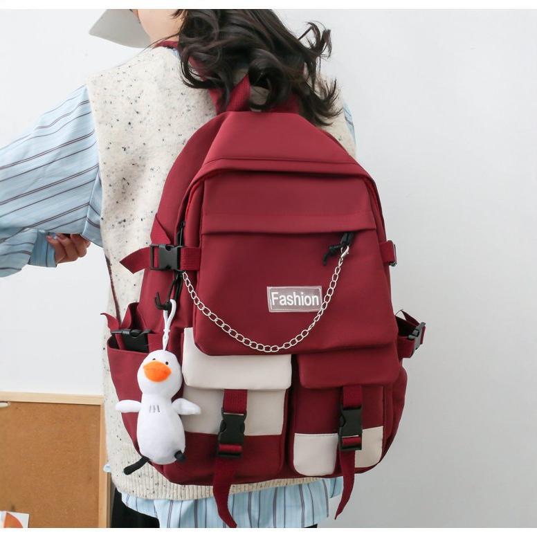Japanese Style Large School Bag – Dirt-Resistant & Cute