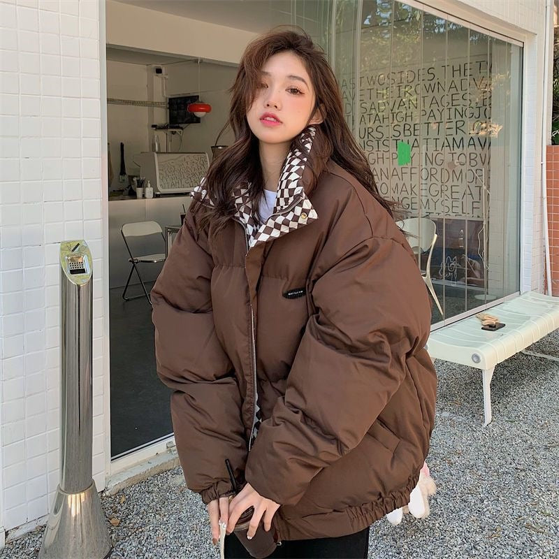 Retro Checkerboard Cotton Jacket