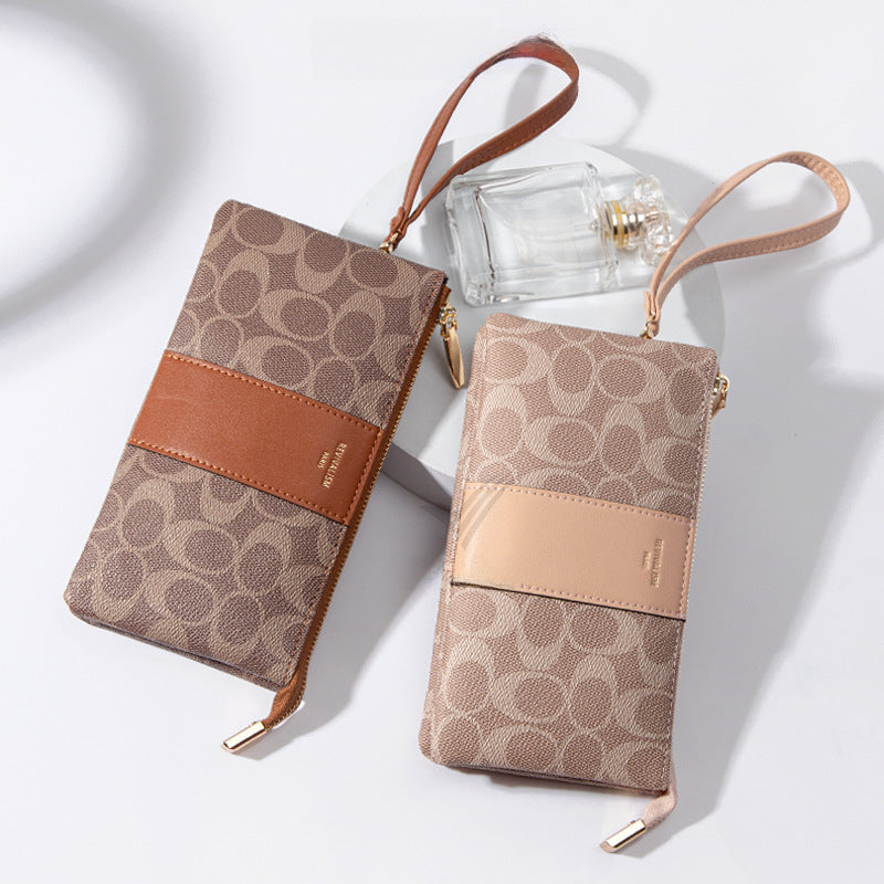 YADAS Oval Print Zipper Wrist Wallet Women