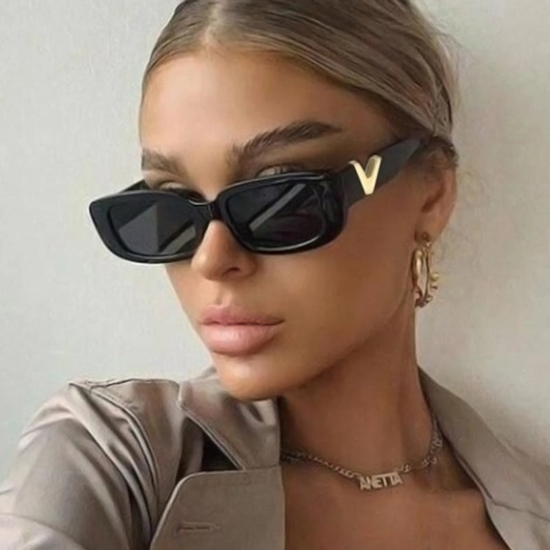 Women’s Korean-Style Small Box Sunglasses