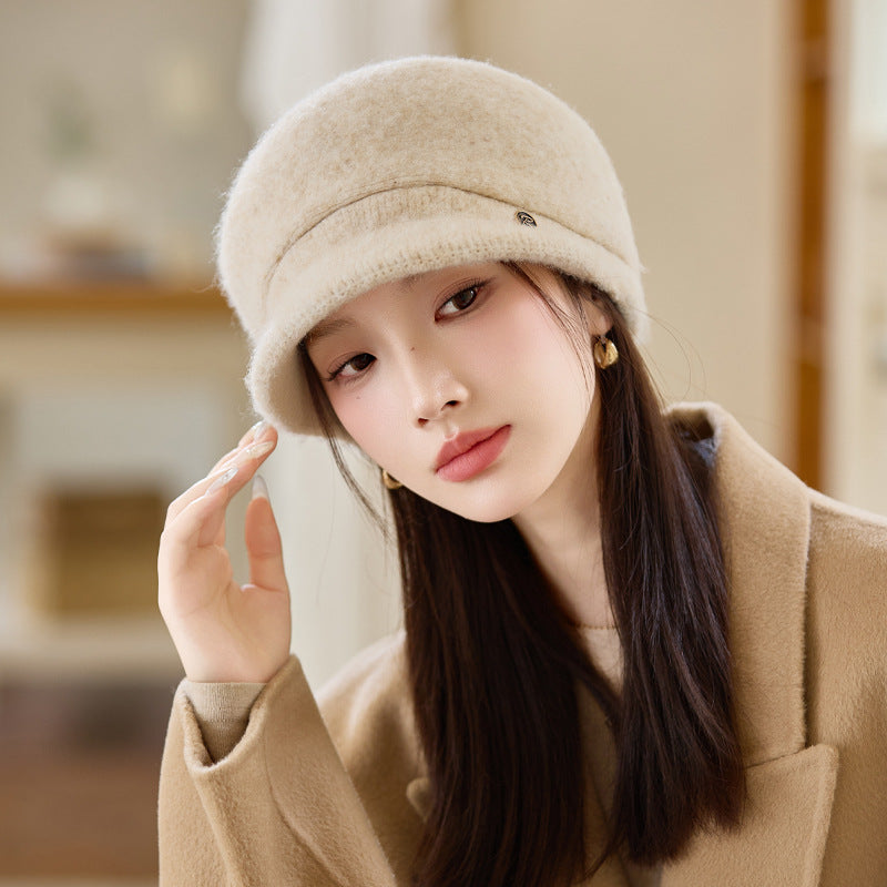 Korean Style Women’s Plush Duckbill Hat