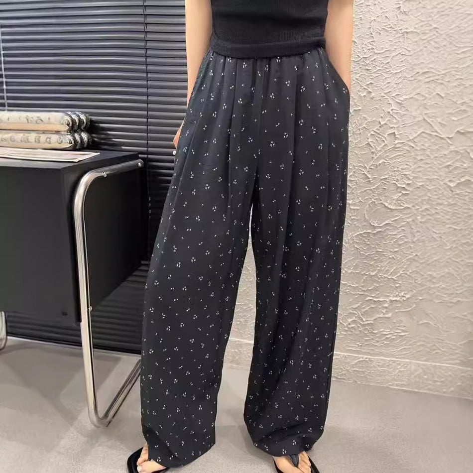 Summer Slim-Look Loose Casual Pants – Western Style