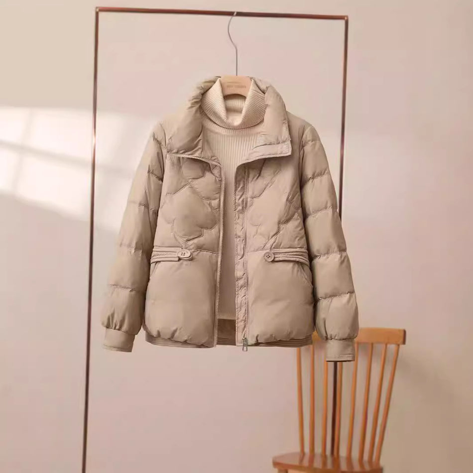 Versatile Women’s Short Down Cotton Jacket