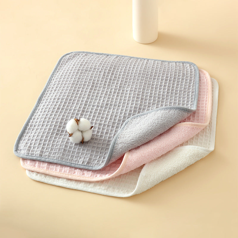 Waffle Cotton Dry Hair Cap – Pure & Double-Sided Soft