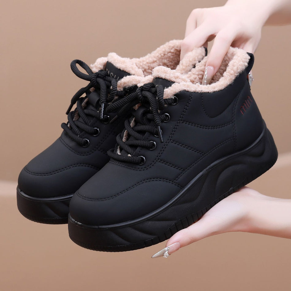 Velvet Warm Thick-Soled Waterproof Bread Shoes