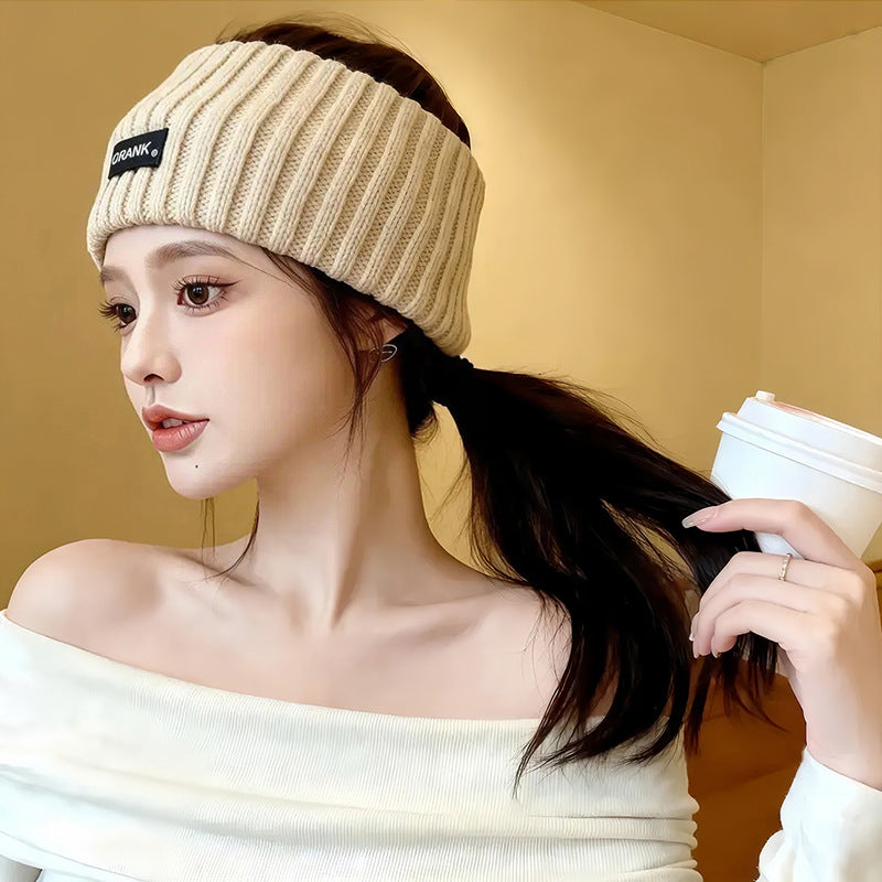 Autumn Winter Wool Knitted Sports Headband Forehead Ear Warm
