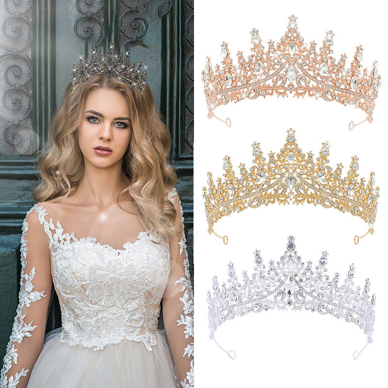 Crystal Bridal Crown – High-End European Alloy