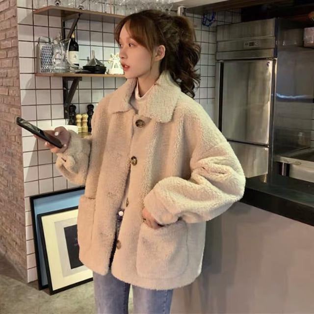 Winter Faux Lamb Wool Sweater